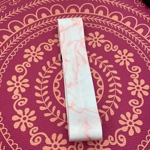 Pink marble booty band medium